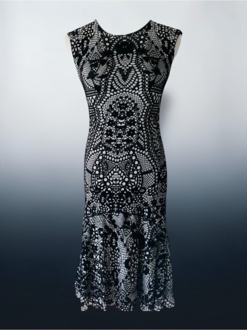 JEAN PAUL GAULTIER FUZZI Kissing Mesh Dress Size Small